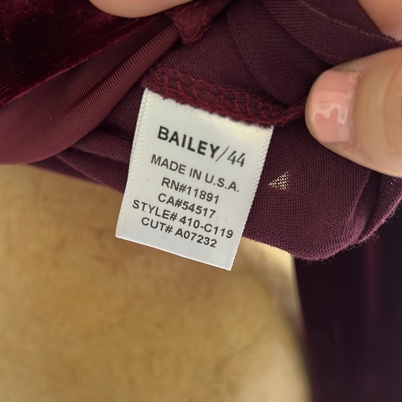 Bailey | 44 Velvet Boat Neck long sleeve - Picture 7 of 8